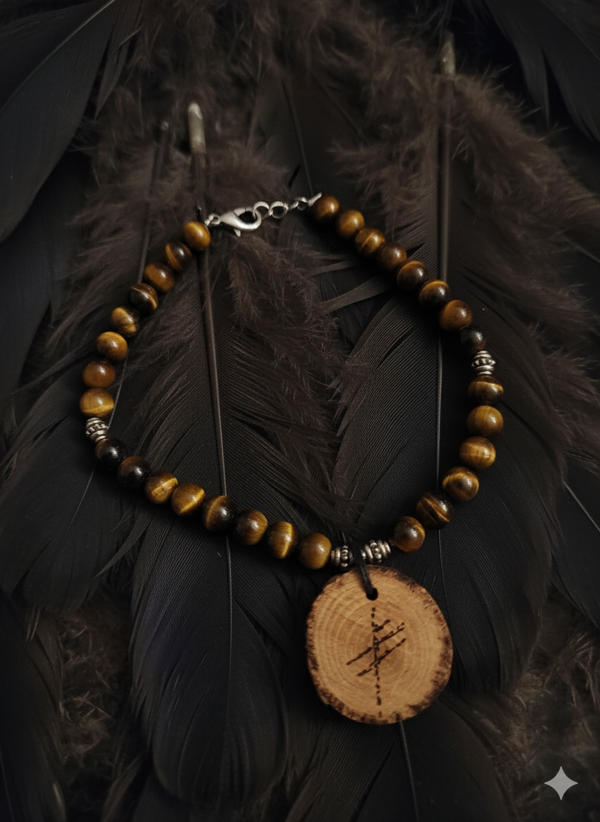Luck Bind Rune Tiger's eye Bracelet