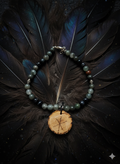 Strength Bind Rune Blood stone and Blue Tiger's eye stone Bracelet
