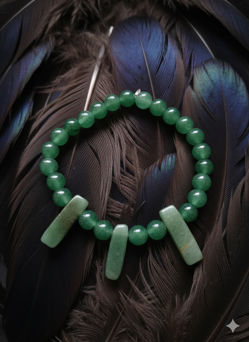 Green Aventurine Fluorescent stone bracelet