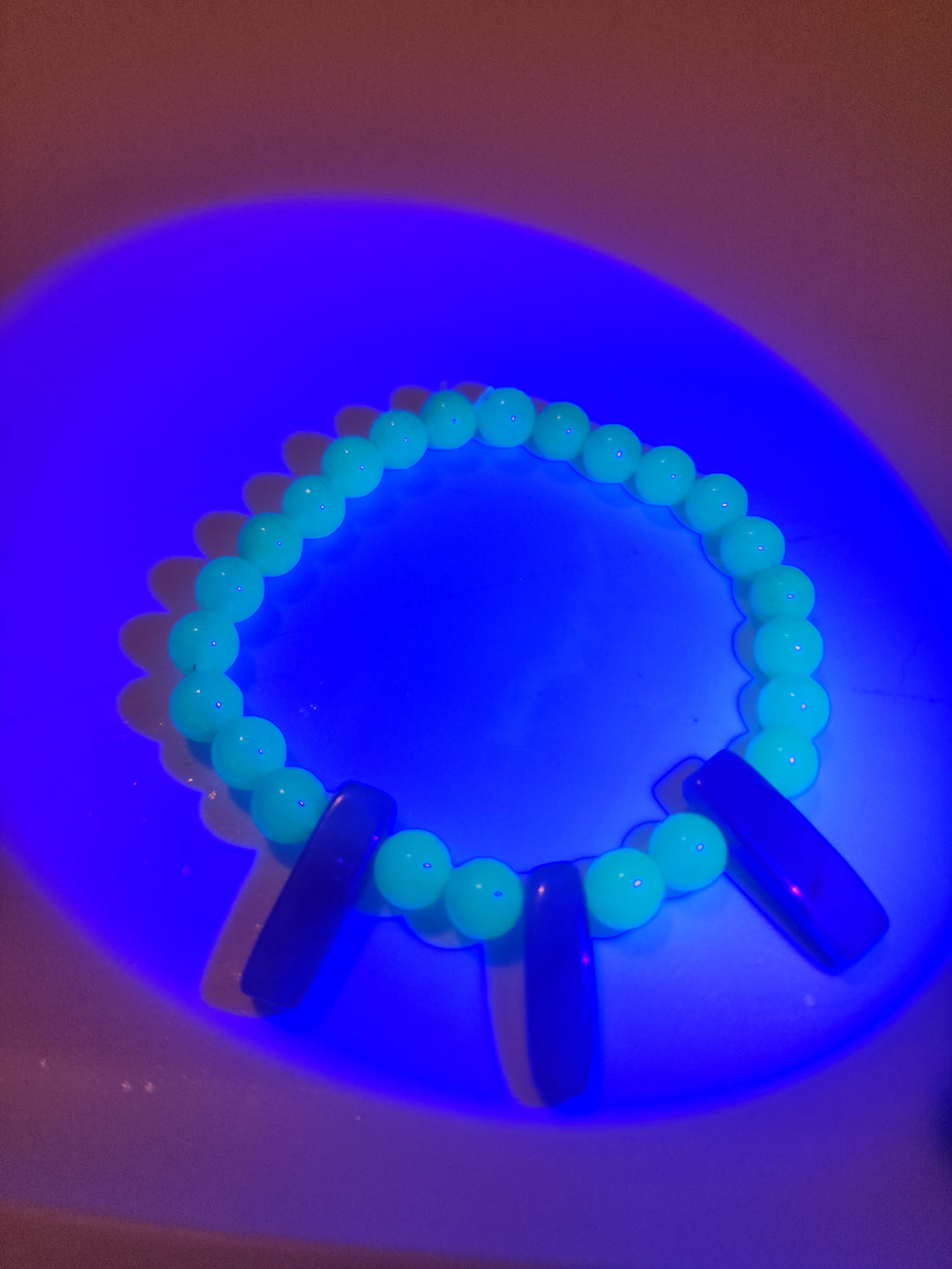 Green Aventurine Fluorescent stone bracelet