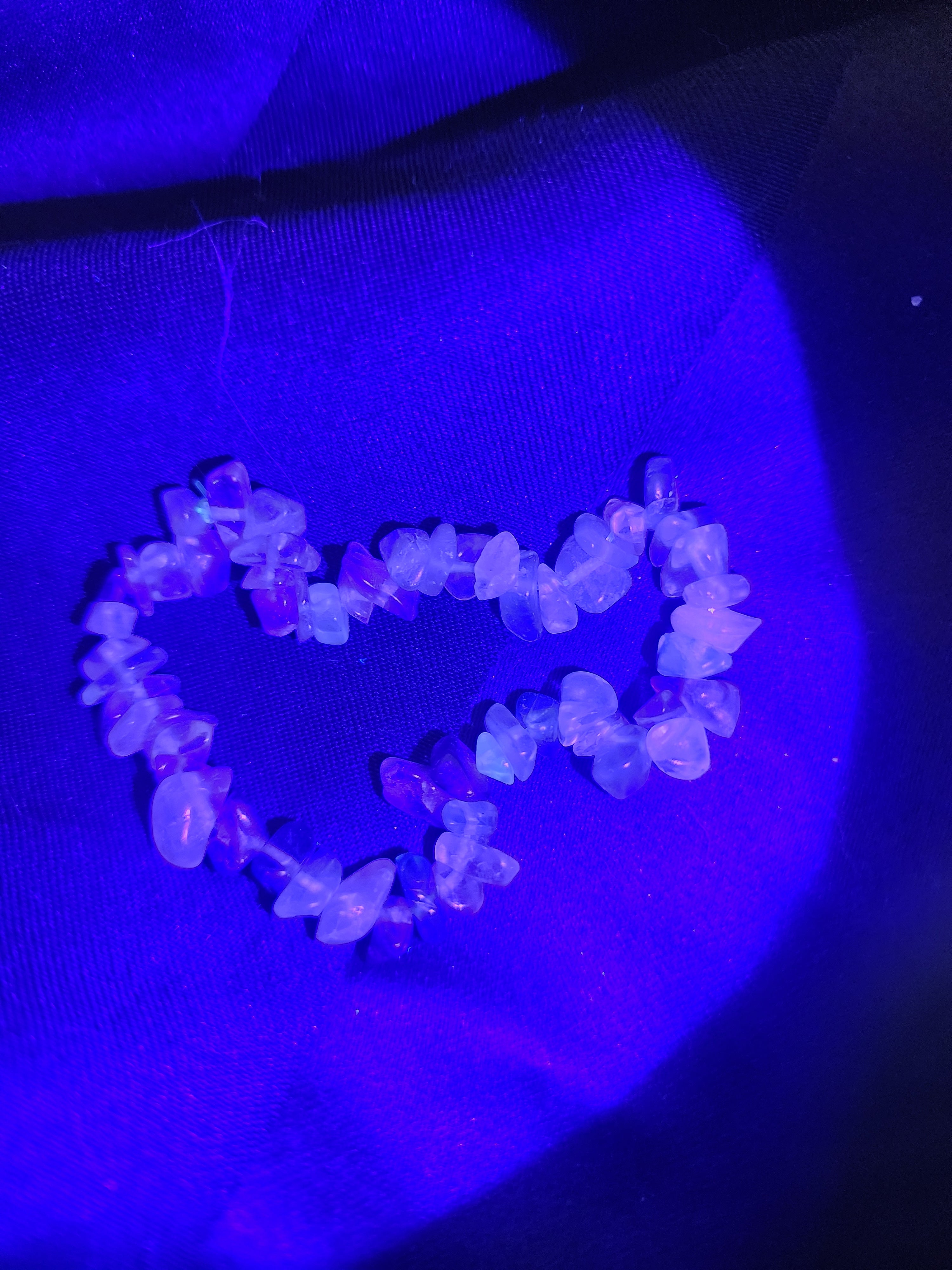 Rainbow Fluorite tiny chip bracelet